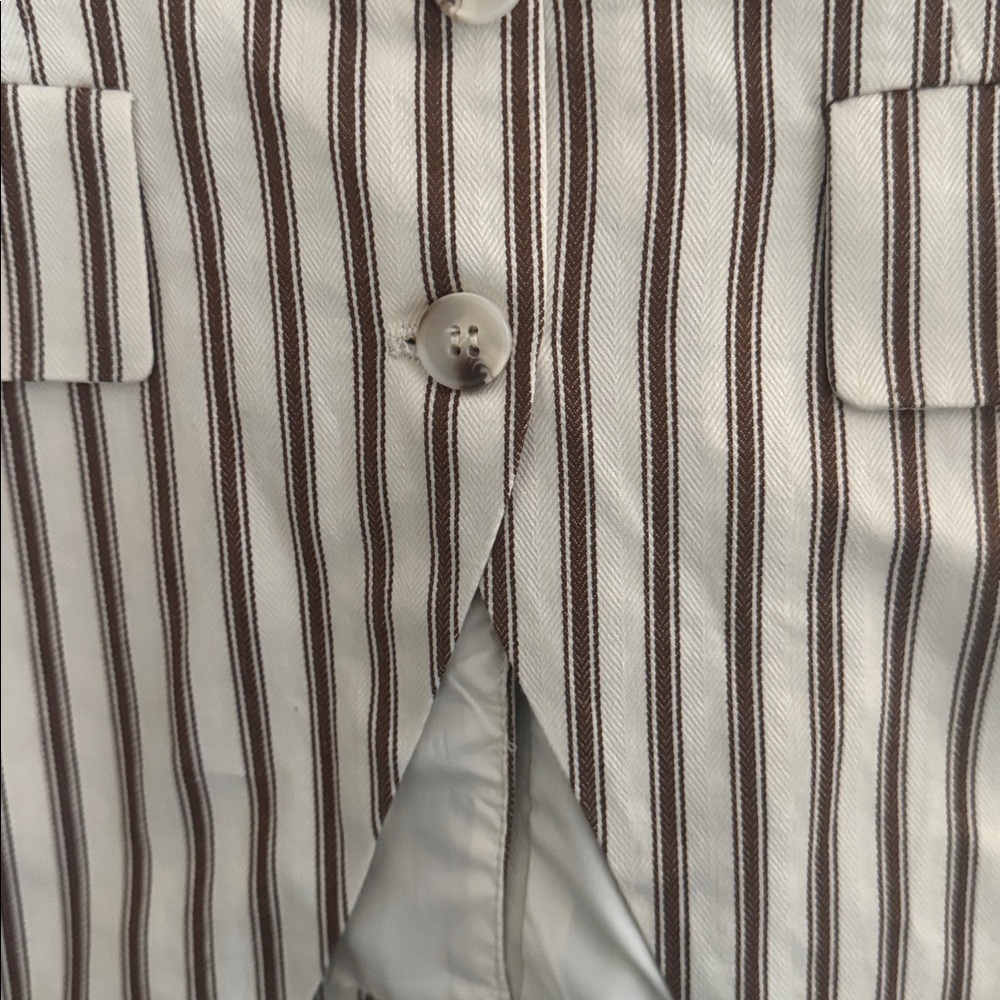 GALITA 🔥 2 Pc Flattering Stripes Stunning Tie Back Pant Suit  Boutique Size Med - Picture 6 of 12